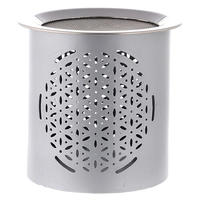 Venta caliente popular fragancia calentador latón metal mate negro hierro decorativo aromaterapia carbón quemador de incienso