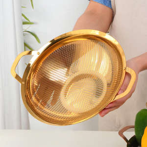 Cesta de Almacenamiento Metálica para Cocina, Organizador de Alambre para Verduras, Frutas, Despensa, Estante de Cocina, Hierro Resistente para Uso Doméstico - Product Image 1