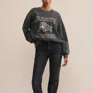 Sudadera vintage de manga larga con cuello redondo y diseño de Jersey estampado para mujer con logotipo personalizado - Product Image 5