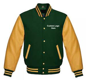 เสื้อแจ็กเก็ตเบสบอลสำหรับผู้ชาย,เสื้อแจ็กเก็ตพิมพ์ลายตัวอักษรแบบคลาสสิก - Product Image 2