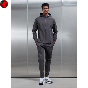 Conjunto Deportivo Personalizado de Moda Urbana, Chaqueta Cortavientos Unisex, Conjunto de 2 Piezas, Traje Deportivo para Gimnasio y Fitness, Conjuntos de Chaqueta Cortavientos de Nailon - Product Image 1