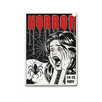 Pins de Esmalte Personalizados, Baratos, Promocionales, de Metal, con Diseños de Terror y Divertidos, Ideales para Regalo