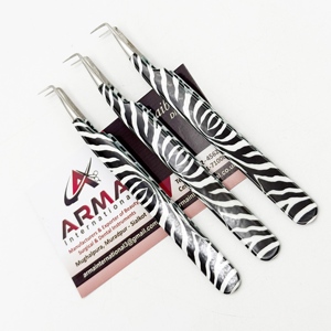 Pinzas de extensión de pestañas con aislamiento de 90 grados, recubiertas de papel, pinzas de extensión de pestañas probadas a mano sostenibles con logotipo personalizado - Product Image 3