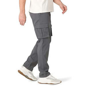 Pantalones holgados de alta calidad ligeros en blanco para hombre, pantalones multibolsillos para exteriores, joggers informales de carga para senderismo, uso diario - Product Image 3