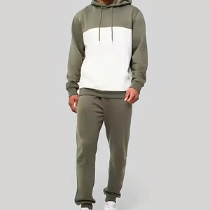 Combinaison de jogging délavée à l'acide personnalisée en gros respirante avec motif solide pour les survêtements d'hiver pour hommes - Product Image 4