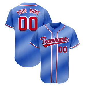 Gran oferta 2024, camisetas de béisbol personalizables, ropa deportiva transpirable con sublimación de Color de estilo informal al por mayor - Product Image 5