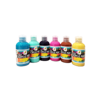 Cadeau de Noël Noel Set-120ml bouteilles de peinture acrylique pour les enfants développent l'art et la créativité sur le verre de papier de toile