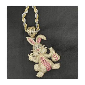 Achetez des pendentifs en diamant en ligne pour les femmes Fabricant de collier de diamant de Mumbai Bijoux de mode avec pendentif en diamant naturel véritable - Product Image 1