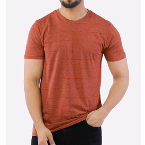 เสื้อยืดคอกลมคุณภาพสูงออนไลน์สำหรับฟิตเนสและ100% วิ่งลำลองผ้าฝ้ายลายว่างเปล่าออกแบบได้ตามต้องการ - Product Image 1