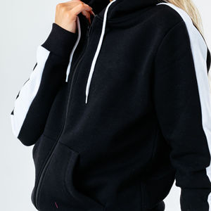 Ropa deportiva de invierno transpirable de secado rápido de alta calidad para mujer, conjuntos de chándal con cuello con capucha, estampado para correr para mujeres de talla grande - Product Image 5