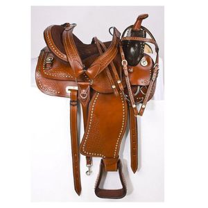 Calidad Premium Racing Western English Horse Saddle Diseñador hecho a mano Cómodo cuero genuino Fabricación al por mayor - Product Image 1
