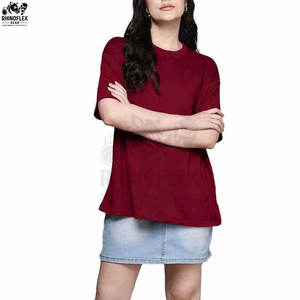 Meilleure vente T-shirts pour femmes de taille personnalisée Nouvelle mode Vêtements décontractés T-shirts pour femmes robustes personnalisés respirants pour adultes - Product Image 5