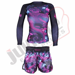 ชุดกีฬาสำหรับผู้หญิงชุดออกกำลังกายเล่นโยคะระบายอากาศได้ดีแห้งเร็วนุ่มมีคุณสมบัติป้องกันรังสียูวี - Product Image 1