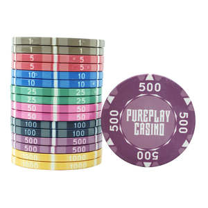 Puces de Poker en céramique professionnelle EPT entièrement personnalisables, 10g et 40MM, avec design personnalisé, couleur et logo - Product Image 5