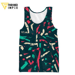 Camiseta sin mangas de gimnasio para hombre con logotipo personalizado, camiseta atlética transpirable de algodón de punto, ropa deportiva de manga corta de talla grande con costuras de Color para - Product Image 3