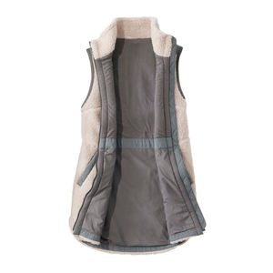 Chaleco largo para mujer, abrigo de invierno, cárdigan con cremallera de Color sólido, suelto, cálido, peludo, de talla grande, abrigo para mujer, ropa de invierno de algodón y poliéster - Product Image 4