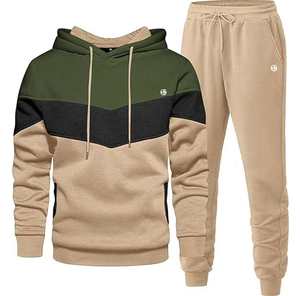 Survêtement d'hiver 100% coton pour hommes du meilleur fournisseur, couleur unie, à capuche, léger, respirant, séchage rapide, Offre Spéciale - Product Image 3