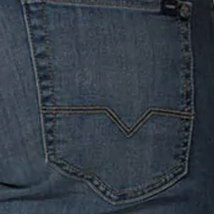 Jeans en toile grande taille confortables légers à coupe ajustée pour hommes de haute qualité 100% coton taille moyenne Style décontracté pantalon droit - Product Image 6