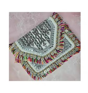 Bolsas de yute de Material pesado de calidad elegante para mujer, sacos de uso, bolsas de lona, forma personalizada, Asa de cadena ligera - Product Image 3