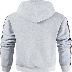 2025 hombres 100% algodón Camo Outfitter Fleece Pullover Sudadera con capucha manga larga Casual con bolsillo invierno forrado diseño Sudadera con capucha para Unisex - Product Image 3