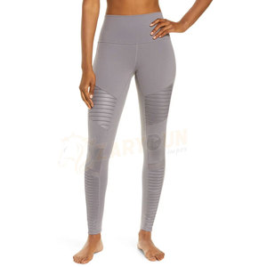 Meilleur pantalon de yoga sport taille moyenne pour femmes Legging de fitness de haute qualité Logo personnalisable Tissu tricoté respirant Style sportif - Product Image 1