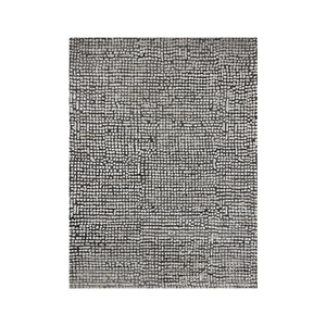 Tapis moderne de haute qualité en viscose grise rectangulaire, à poils moyens, à motifs floraux, lavable, antidérapant, pour salon et hôtel - Product Image 4