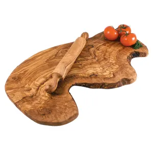 Gỗ ăn sáng ban tunisian Olive gỗ cắt Board charcuterie Hội Đồng Quản trị nhà bếp phục vụ khay bền vững sinh thái thân thiện sản phẩm.