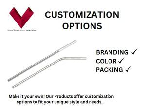 Pajita recta de acero inoxidable PureSip, beba con estilo y manténgala limpia con nuestras pajitas de acero inoxidable, Pajita recta SteelEase - Product Image 3