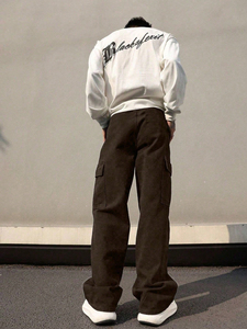 Pantalones Cargo de Algodón de Alta Calidad, Ajustados, Ligeros, Estilo Urbano, Personalizados, para Trabajo al Aire Libre, Pantalones Deportivos - Product Image 5