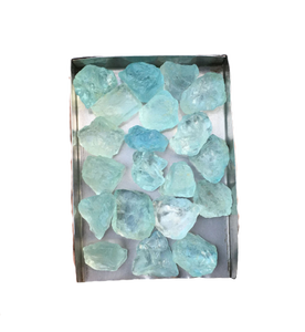 10 pièces aigue-marine brute 14-16 MM brut naturel belle aigue-marine brute brute pierre précieuse brute bleu brut aigue-marine brute couleur Aqua - Product Image 1