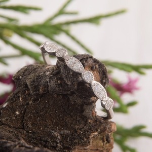 แหวนพลอยโทแพซสีขาวสไตล์โบฮีเมียนทำมือ925เงินสเตอร์ลิงของขวัญแต่งงานสำหรับผู้หญิงเครื่องประดับคลาสสิก - Product Image 5