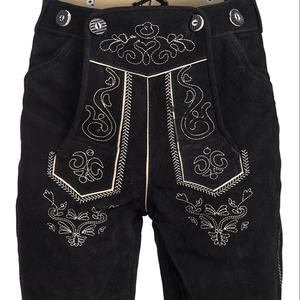 Pantalones Cortos Bávaros de Cuero para Hombre, Estilo Urbano, Oktoberfest, Alemanes, Cintura Media, Tinte Liso, Ropa Tradicional, Transpirable, Talla Grande - Product Image 2