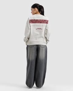 Fabricante de Sudaderas de Manga Larga con Cuello Alto Simulado, Reversibles, de Invierno para Mujer, con Estampado de Apliques de Letras con Logotipo Personalizado - Product Image 3