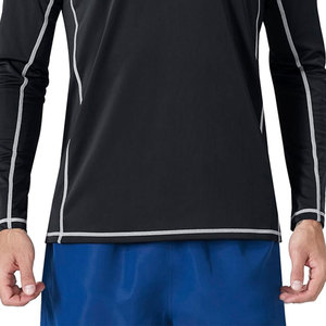 High Quality Long Sleeve <b>Men</b> <b>Swimming</b> Rash Guard Top Trending Product Customized Logo Printing Light Weight Rash Guard for <b>Men</b> - Product Image 5