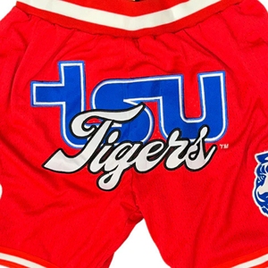 Para pantalones cortos de baloncesto de la Universidad Estatal, ropa deportiva personalizada TSU para juego, cordón antiarrugas transpirable informal medio - Product Image 4