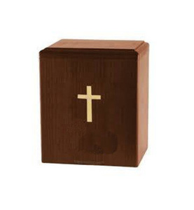 Venta al por mayor de urnas de cremación de madera hechas a mano de estilo americano moderno adulto hombre mujer funerario urnas decorativas - Product Image 1