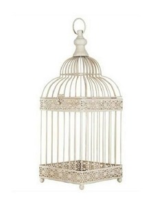 Cage à oiseaux en métal antique Cage à oiseaux en fer suspendue élégante Cage à oiseaux décorative durable pour jardin, balcon extérieur et usage domestique - Product Image 3