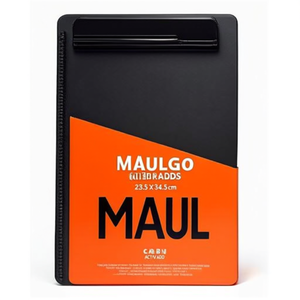 MAULgo Uni <b>Clipboards</b> Plastic Black DIN A4 23.3 X 34.3 cm MAUL - Product Image 3
