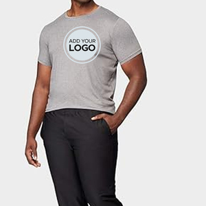 T-shirt uni pour hommes T-shirt en polyester T-shirts à séchage rapide avec impression par sublimation personnalisée Logo T-shirts de sport unisexe pour hommes - Product Image 5