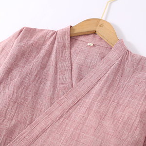Accappatoio da Doccia per Coppie, Kimono in Diversi Colori, Lingerie Intima in Cotone, Abbigliamento da Casa, <span class=keywords><strong>Pigiami</strong></span> per <span class=keywords><strong>Uomo</strong></span> e Donna - Product Image 5