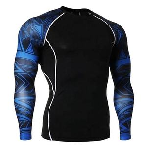 GAF Meilleures ventes Rash Guard MMA à manches longues, vêtements respirants de couleur personnalisée avec logo personnalisé de dernière conception - Product Image 1