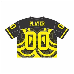 Chemises unisexes en jersey de sport coupe carrée pour hommes T-shirt en maille XL imprimé de logo personnalisé uniformes d'entraînement Football américain Baseball - Product Image 6