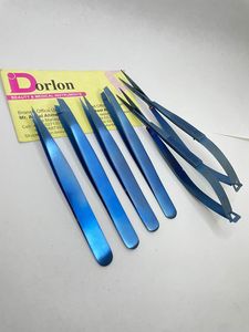 Pince à sourcils pince à épiler cosmétique Plasma bleu vente en gros ensemble de ciseaux en acier inoxydable - Product Image 4