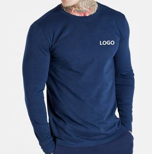 Manches longues respirant léger motif à carreaux sport exercice t-shirt pour hommes en gros coton Polyester hommes t-shirts personnalisés - Product Image 4