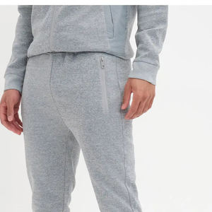 ชุดวอร์มเล่นกีฬาวิ่งจ๊อกกิ้งผ้าฝ้าย GSM 500สำหรับผู้ชายชุดวอร์มสองชิ้นมีซิปผ้าเฟรนช์เทอร์รี่ติดโลโก้ได้ตามต้องการ - Product Image 4