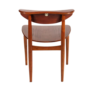 Silla de Comedor de Madera Maciza Estética con Respaldo Curvo Minimalista para Restaurante, Cafetería e Interiores Modernos - Product Image 6