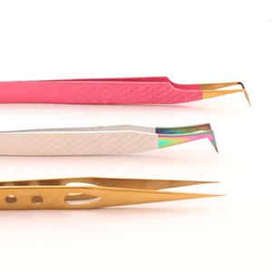 Pince à épiler de volume de marque privée pince à épiler à isolation forte pour extension de cils personnalisée avec boîte personnalisée pince à épiler à pointe de fibre - Product Image 2