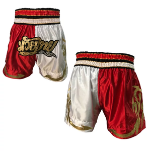 Pantalones cortos de boxeo Muay Thai para hombre, pantalones cortos de entrenamiento de 100% poliéster Muay Thai, pantalones cortos deportivos de boxeo para hombre, pantalones cortos personalizados de secado rápido Muay Thai - Product Image 5