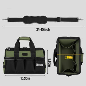 Bolsa de Herramientas de Lona para <span class=keywords><strong>Electricista</strong></span> y Carpintero, 600D Poliéster, Resistente, de Gran Capacidad, en Oferta - Product Image 2