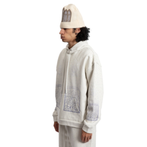 Logo personnalisé Survêtement Ensemble Coton Polaire Strass Streetwear Flare Jogger Deux Pièces Vente De Gros OEM Pull Survêtement - Product Image 3
